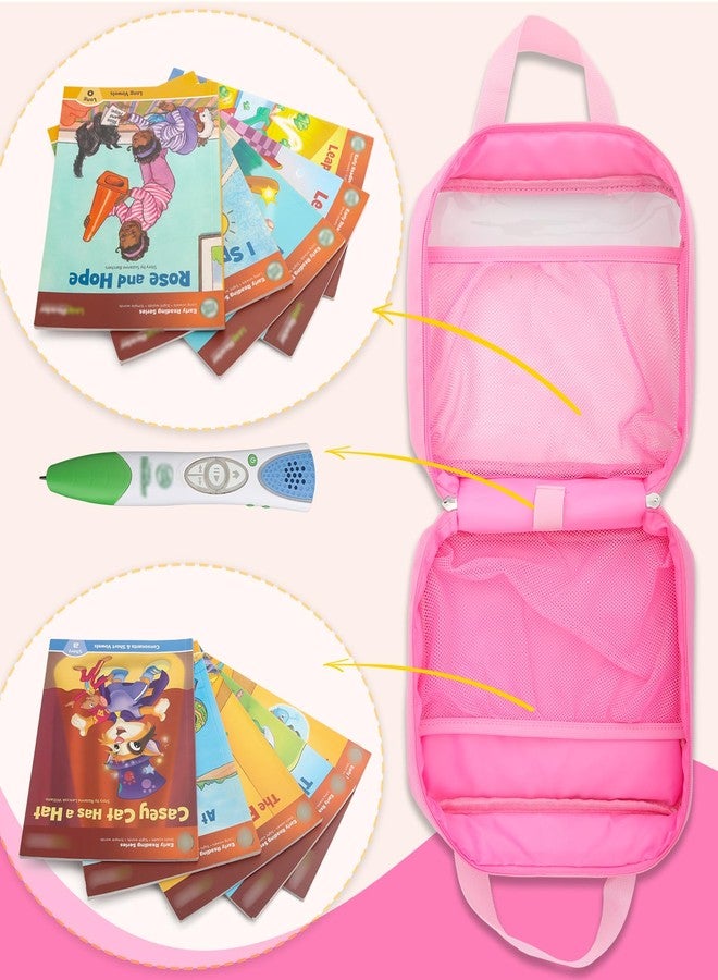 Taladad Carrying Case for Leapfrog LeapReader Reading and Writing System Leapfrog LeapReader,Portable Storage Bag with Handle (Pink) - Image 2